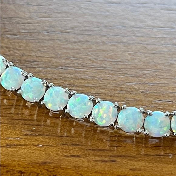 Opal Bracelet in Silver Setting - Picture 3 of 12